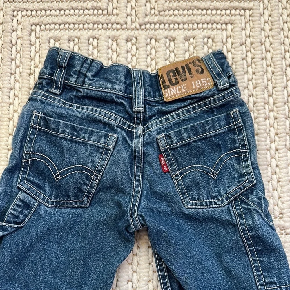 Levi's Blue Classic Straight Leg Jeans. Vintage